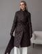 Подовжена куртка з косинкою шоколад LPFLRDш фото 2